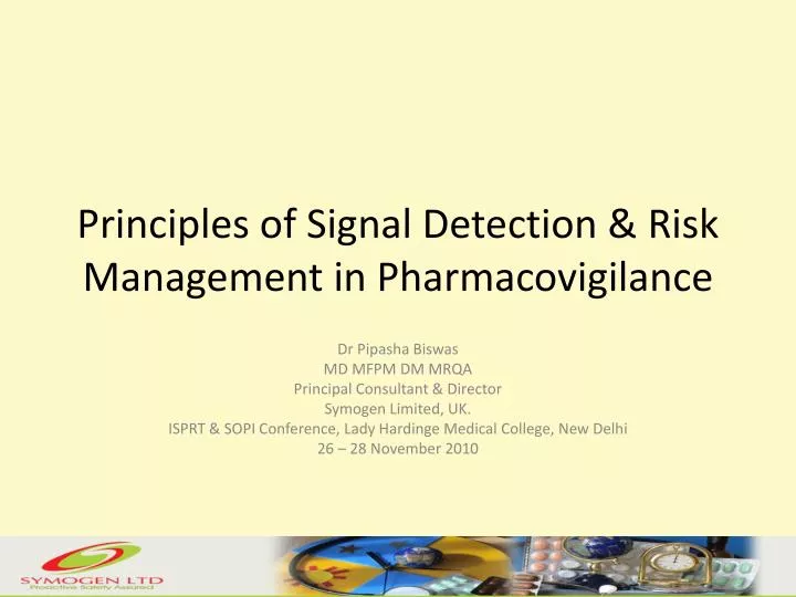 principles of signal detection risk management in pharmacovigilance