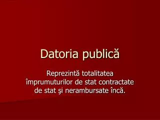 datoria public