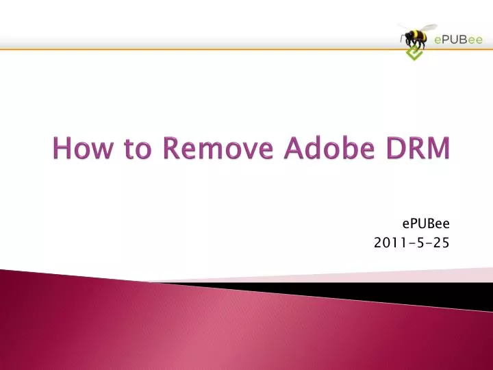 how to remove adobe drm
