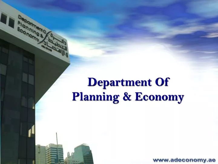 department of planning economy