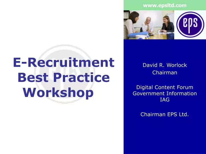 e recruitment best practice workshop