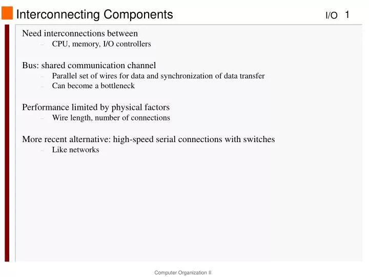 interconnecting components
