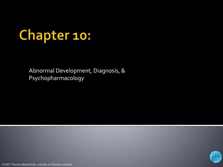 abnormal development diagnosis psychopharmacology