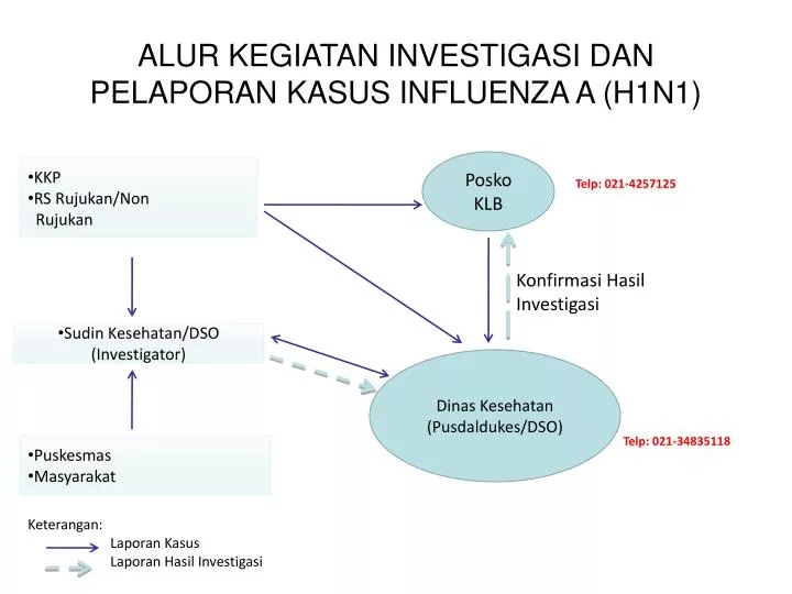 alur kegiatan investigasi dan pelaporan kasus influenza a h1n1
