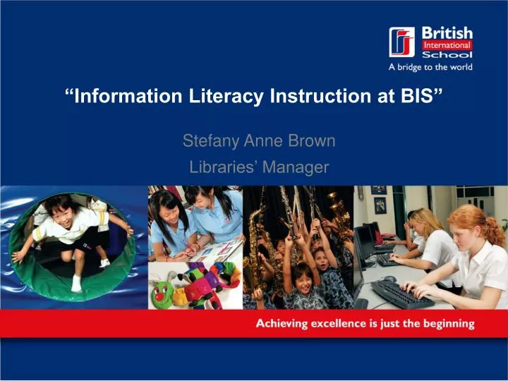 information literacy instruction at bis