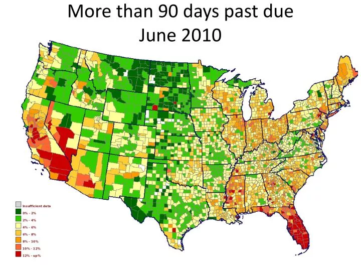 more than 90 days past due june 2010