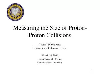 Measuring the Size of Proton-Proton Collisions