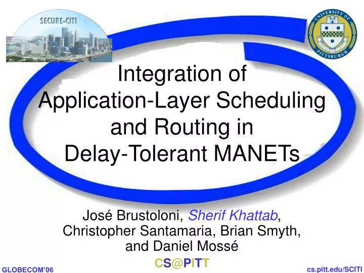 integration of application layer scheduling and routing in delay tolerant manets