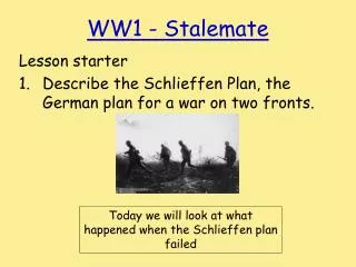 WW1 - Stalemate