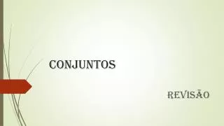 conjuntos