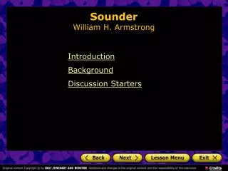 Sounder William H. Armstrong
