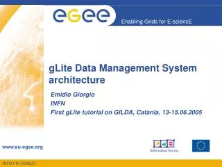 gLite Data Management System architecture