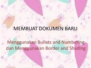 membuat dokumen baru