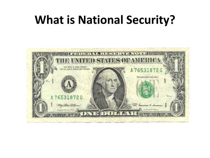what is national security
