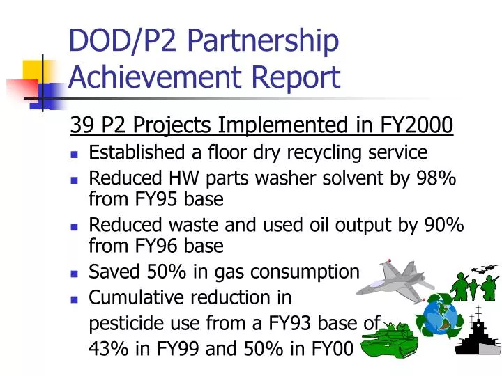 dod p2 partnership achievement report