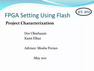 FPGA Setting Using Flash