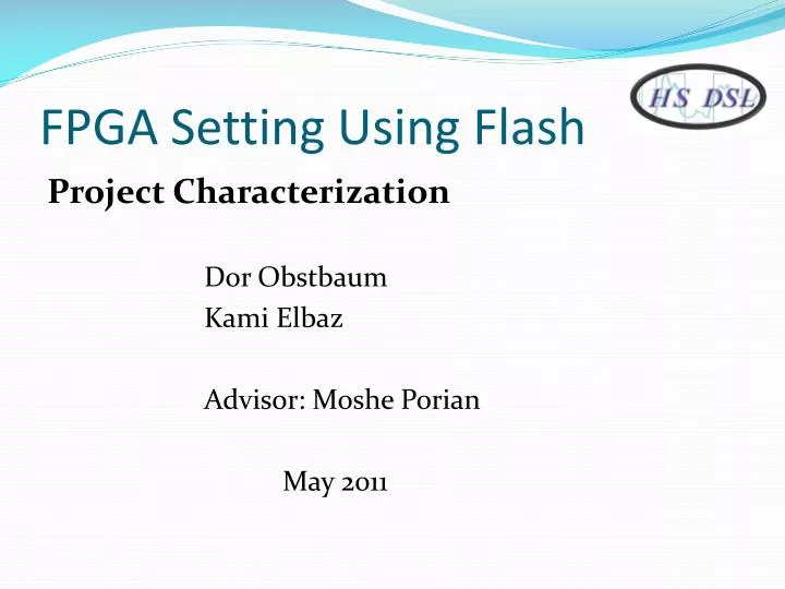 fpga setting using flash