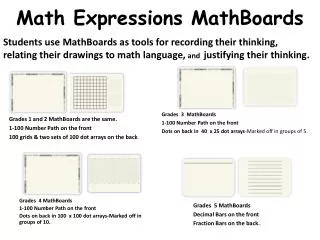 Math Expressions MathBoards