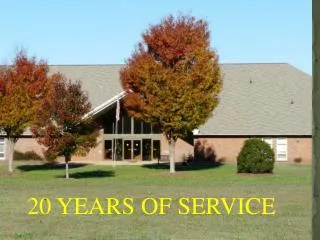 20 YEARS OF SERVICE