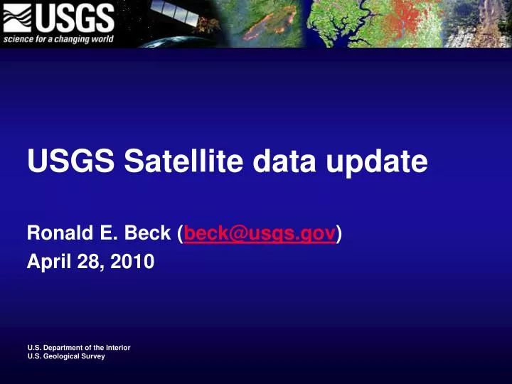 usgs satellite data update