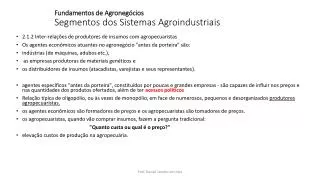 fundamentos de agroneg cios segmentos dos sistemas agroindustriais