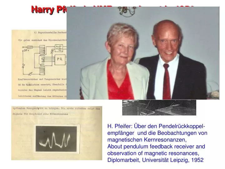 harry pfeifer s nmr experiment in 1951