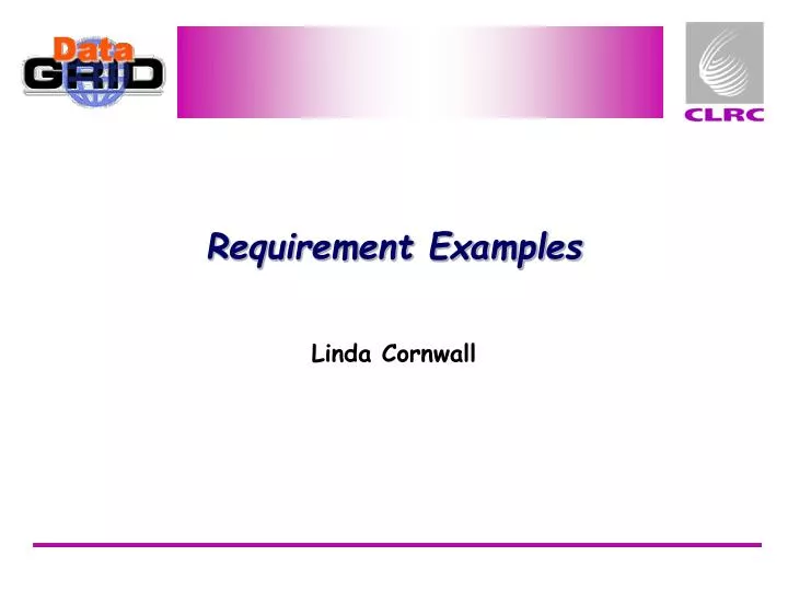 requirement examples