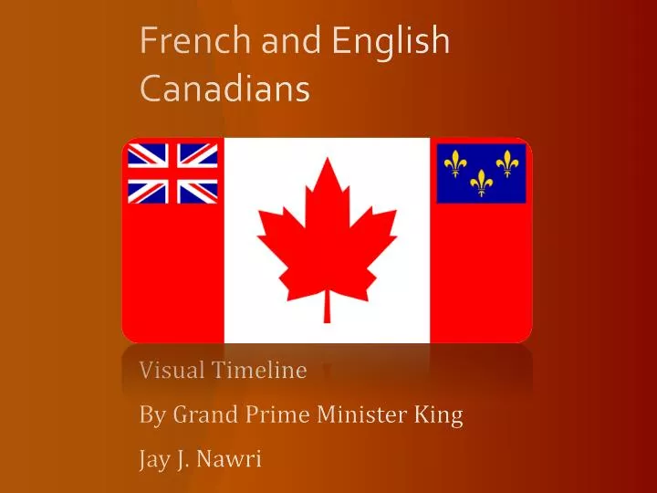 french and english canadians