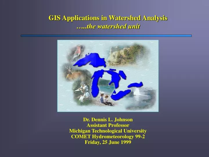 gis applications in watershed analysis the watershed unit