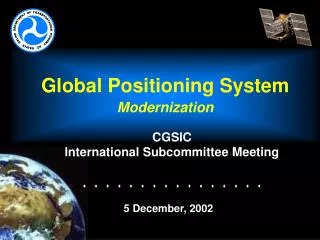 Global Positioning System Modernization