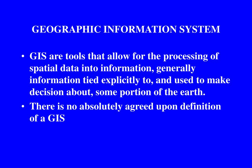 PPT - GEOGRAPHIC INFORMATION SYSTEM PowerPoint Presentation, free ...