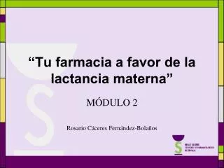 tu farmacia a favor de la lactancia materna