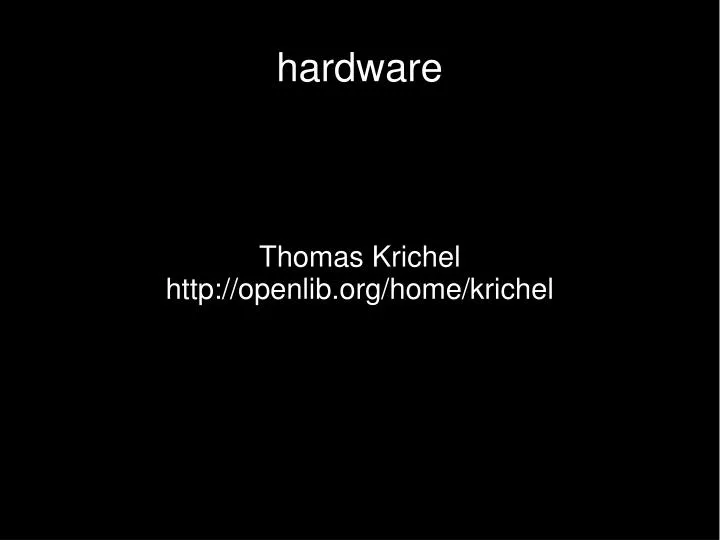 thomas krichel http openlib org home krichel