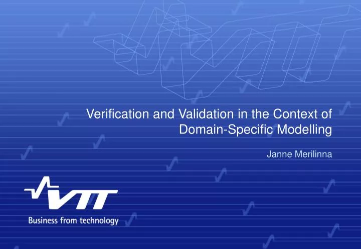 verification and validation in the context of domain specific modelling