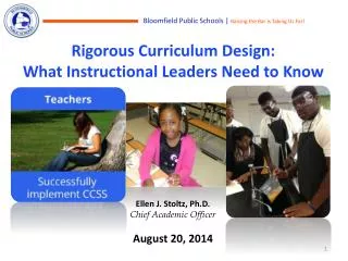 Rigorous Curriculum Design: What Instructional Leaders Need to Know