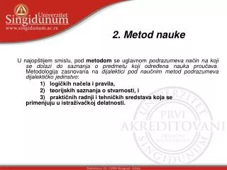 2 metod nauke