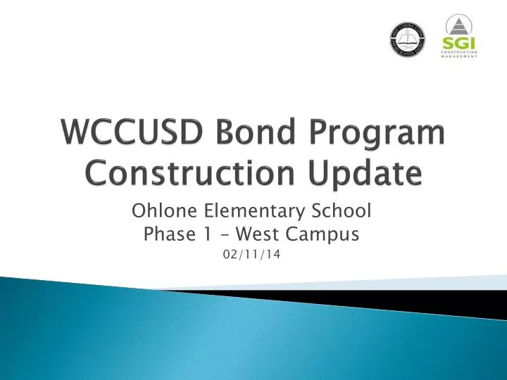 wccusd bond program construction update
