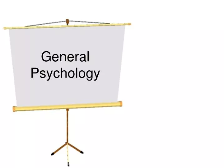 general psychology