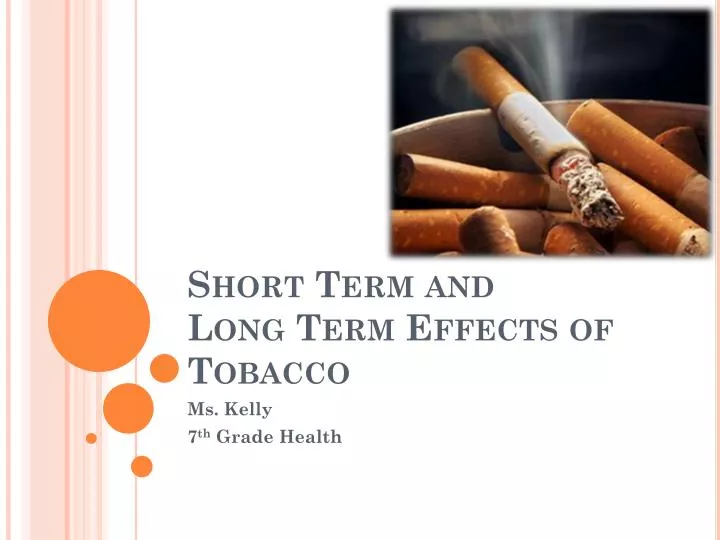short term and long term effects of tobacco