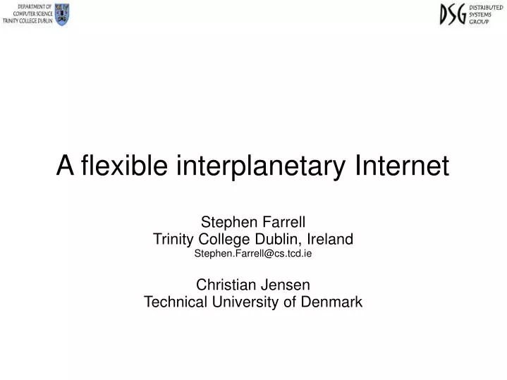 a flexible interplanetary internet