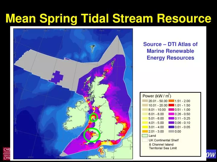 mean spring tidal stream resource