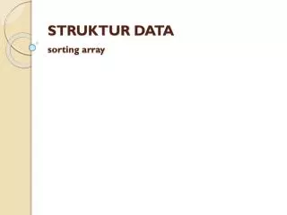 struktur data sorting array