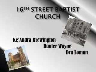 16 th Street Baptist Church