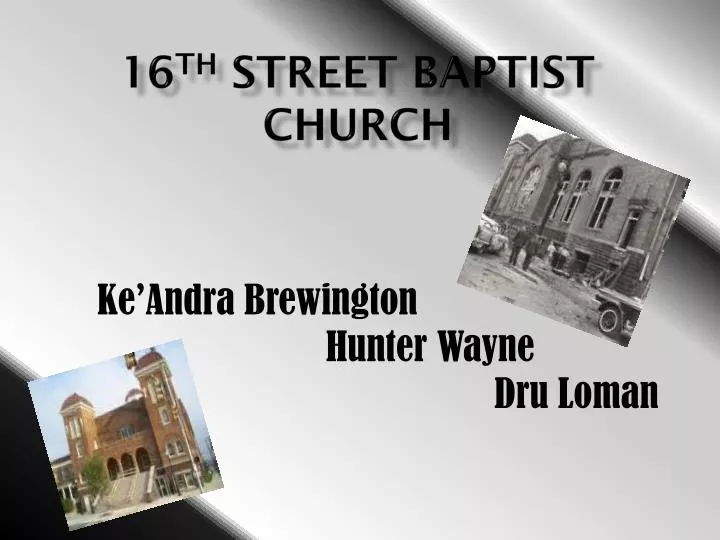 16 th street baptist church