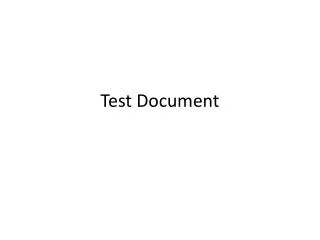 test document