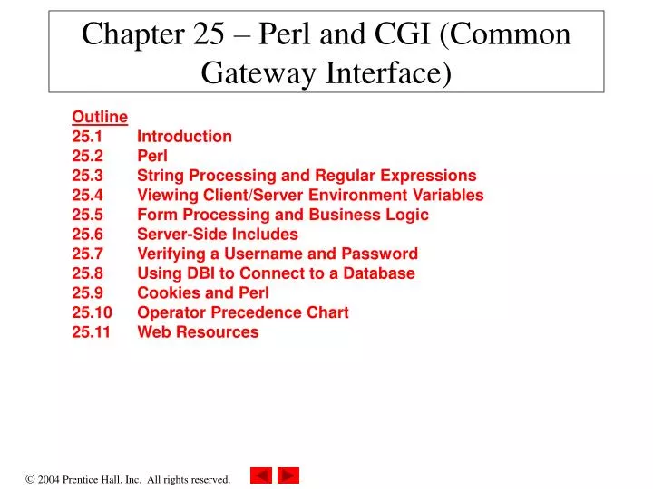 chapter 25 perl and cgi common gateway interface