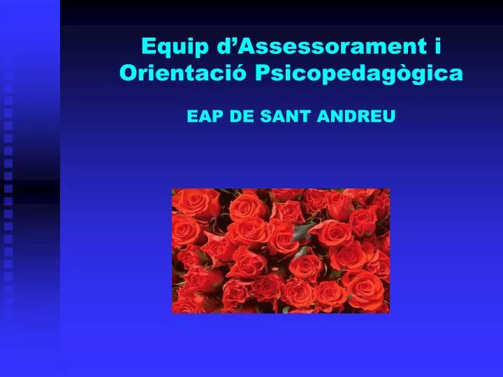 equip d assessorament i orientaci psicopedag gica eap de sant andreu