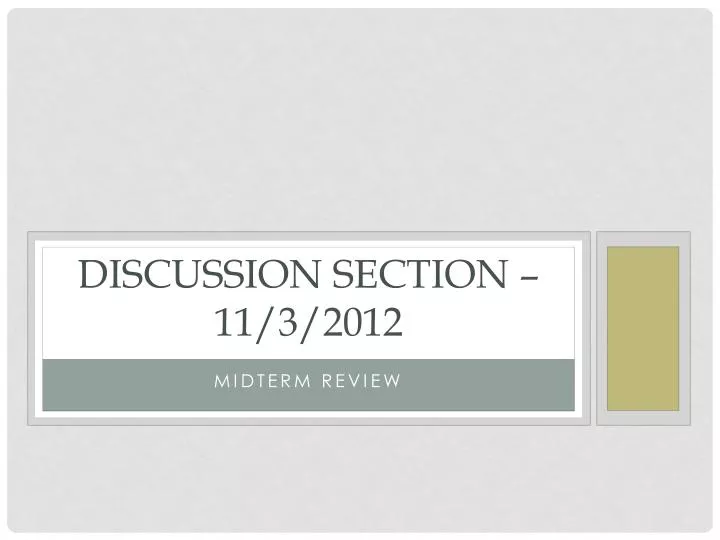 discussion section 11 3 2012