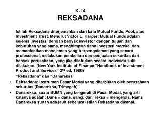 k 14 reksadana