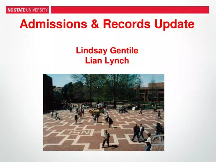 admissions records update lindsay gentile lian lynch